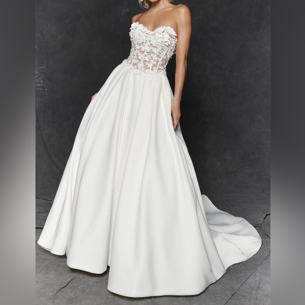 White Couture Evening Gown